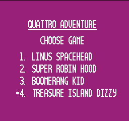 Quattro Adventure (USA) (Unl) In game screenshot